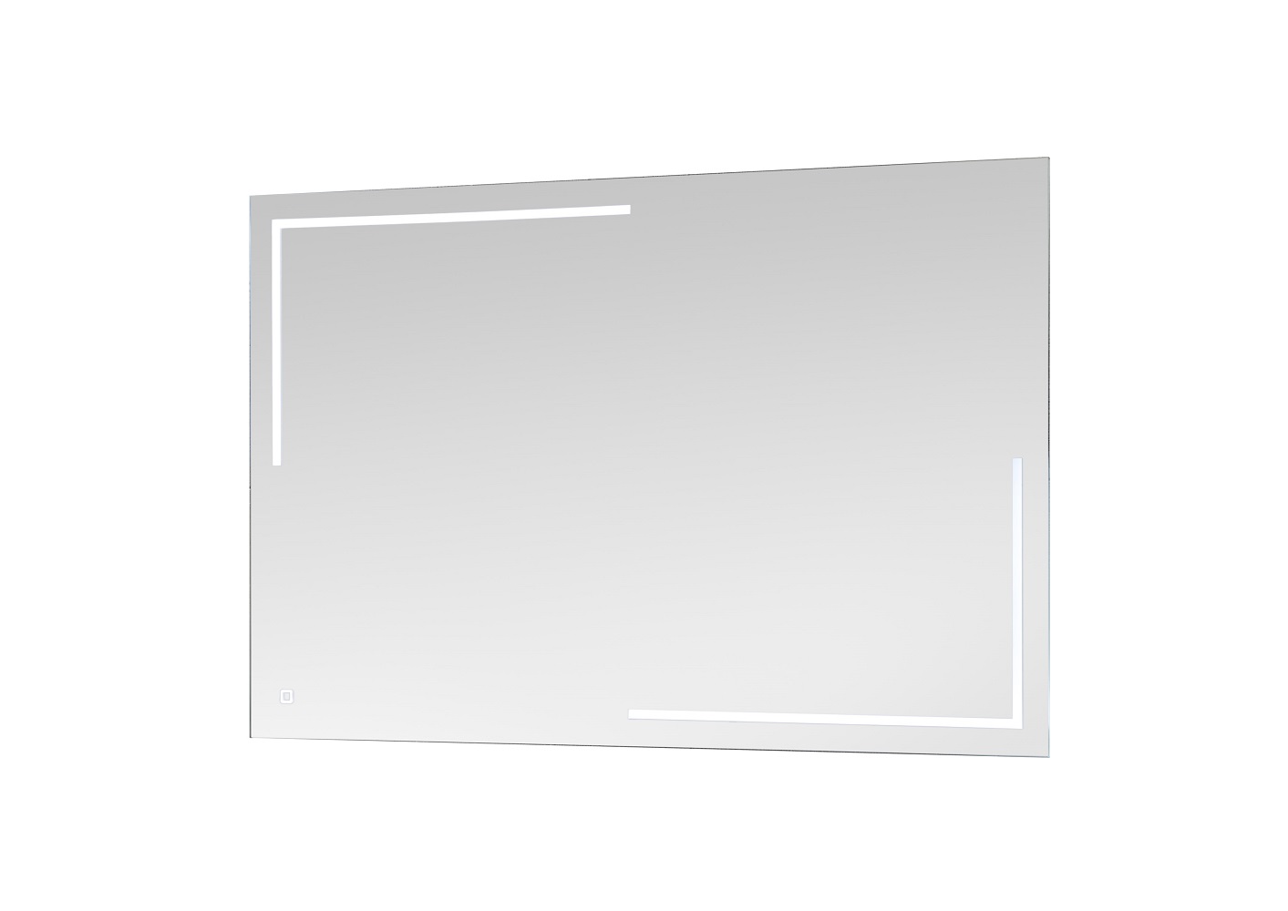 Spiegel 54-019 inkl. LED-Licht Touch Lichtschalter Badezimmer Gäste-WC Bad