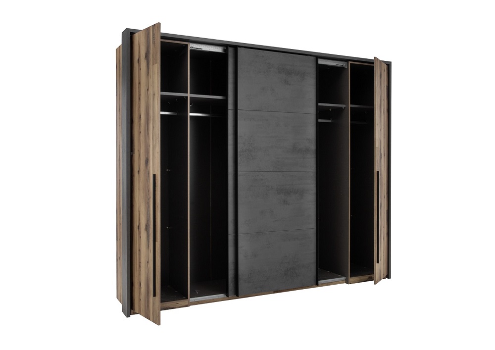 Schwebetürenschrank Sarnia 58-913-X72 Kleiderschrank Alpine Lodge Betonoxid Schwebetürenschrank Sarnia 58-913-X72 Kleiderschrank Alpine Lodge Betonoxid