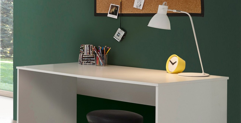 Schreibtisch Bibo Computertisch Bürotisch Arbeitstisch Tisch Esstisch Weiß Designertisch