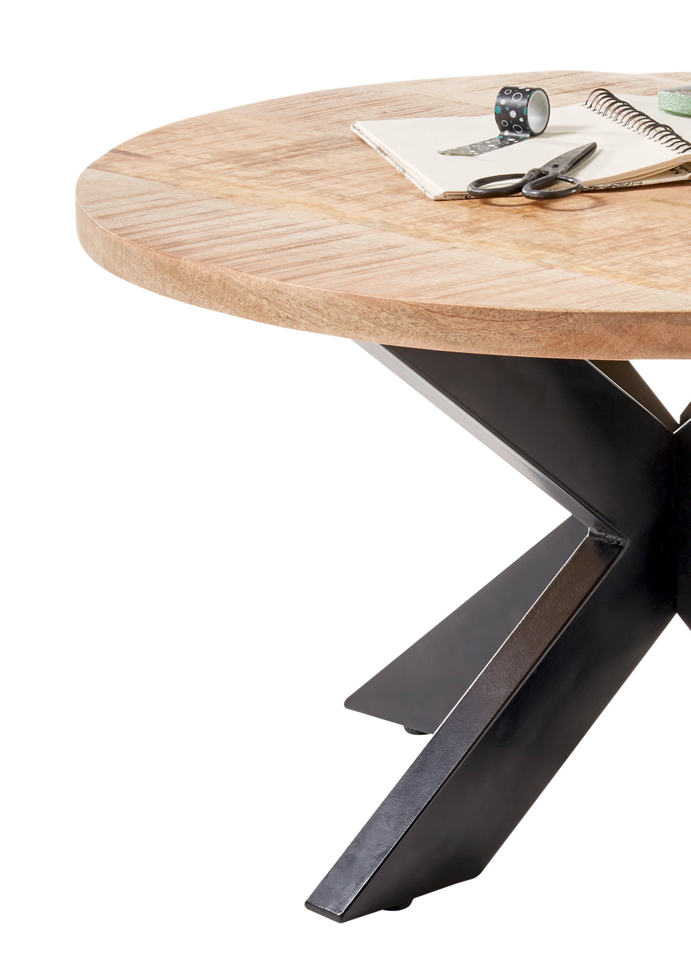 Couchtisch Ace Tisch Wohnzimmertisch Wohnzimmer Massivholztisch Sofatisch Rund 80 cm