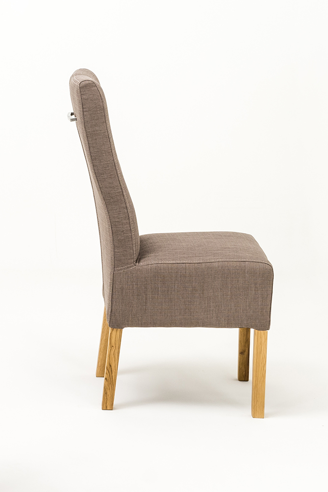Stuhl Fabius Taupe 4-Fußstuhl Polsterstuhl Stuhl Gestell Eiche massiv Stuhl Fabius Taupe 4-Fußstuhl Polsterstuhl Stuhl Gestell Eiche massiv