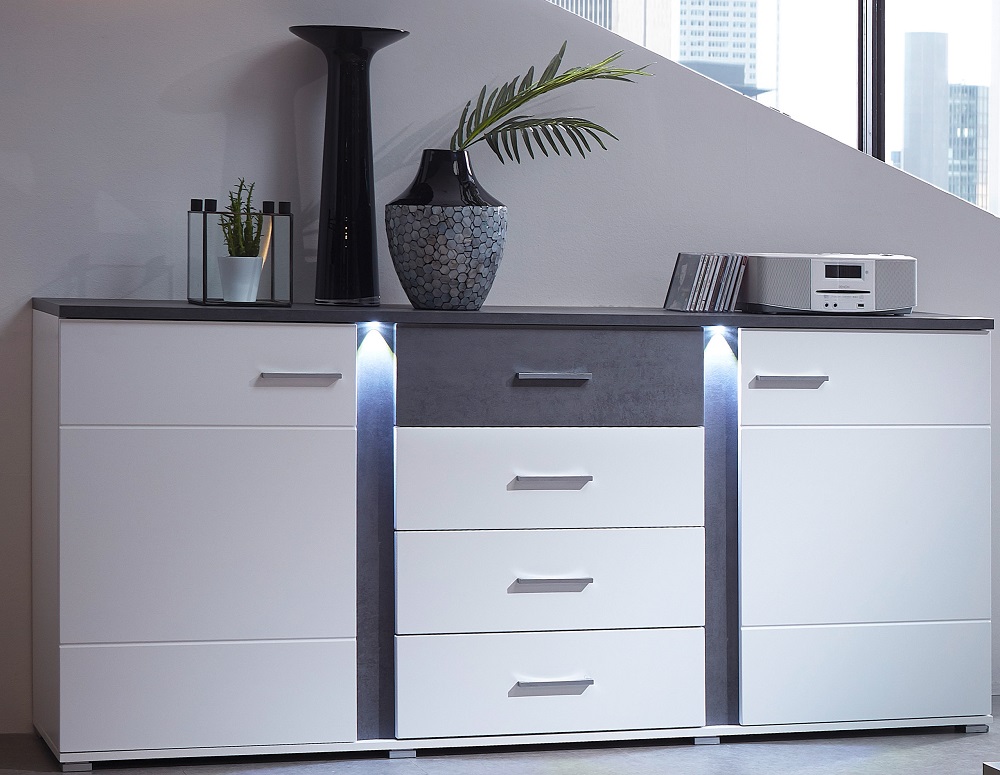 Sideboard Spurt Kommode Highboard Schrank Anrichte Wohnzimmerschrank Ablage