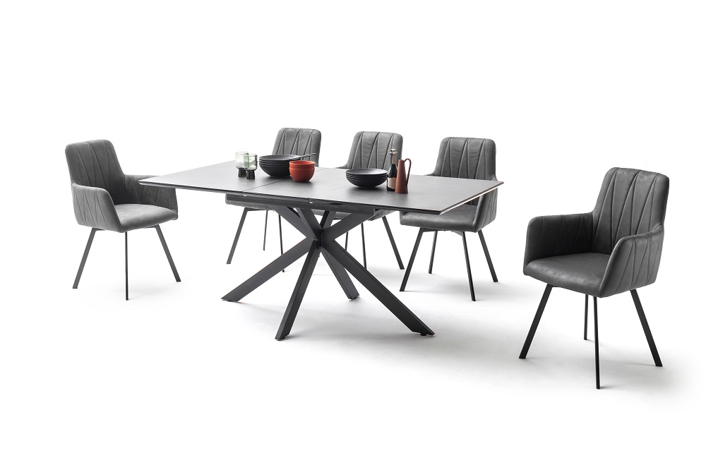 Vierfußtisch Fenja II 920612 Glastisch Esstisch Ausziehbarer Tisch Küchentisch Vierfußtisch Fenja II 920612 Glastisch Esstisch Ausziehbarer Tisch Küchentisch