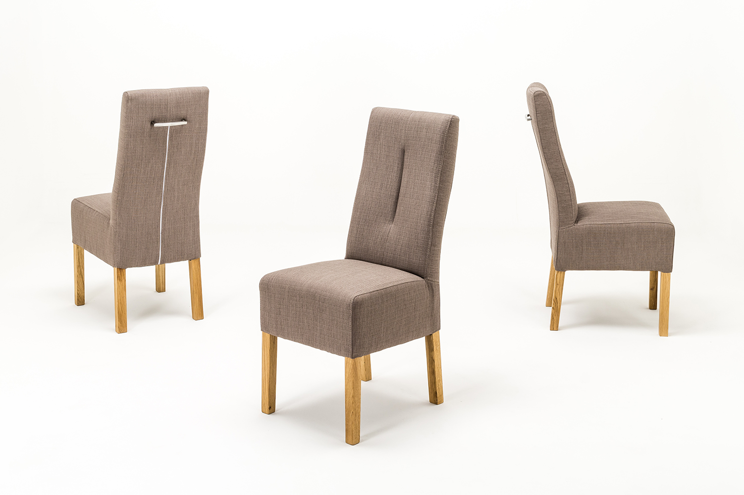 Stuhl Fabius Taupe 4-Fußstuhl Polsterstuhl Stuhl Gestell Eiche massiv Stuhl Fabius Taupe 4-Fußstuhl Polsterstuhl Stuhl Gestell Eiche massiv