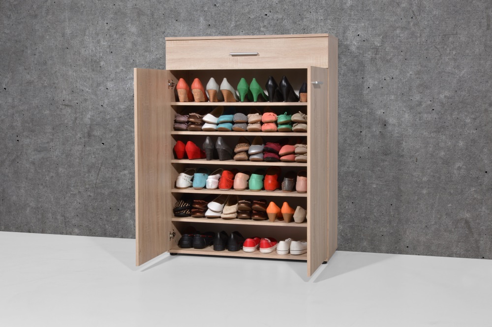 Schuhschrank Sonoma-Eiche Garderobenschrank Dielenschrank Schrank 89x120 cm