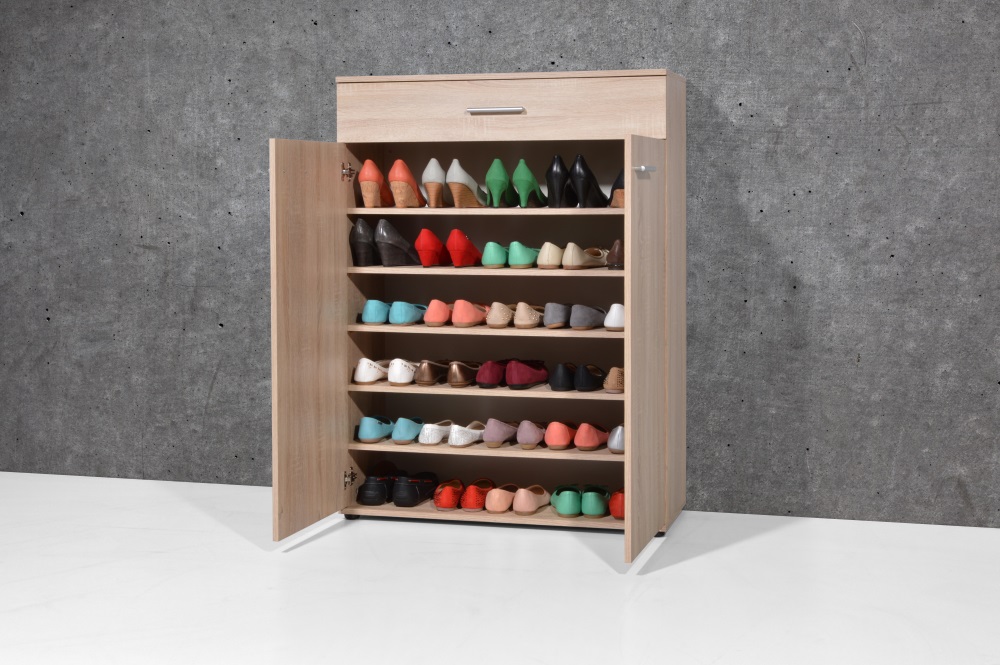 Schuhschrank Sonoma-Eiche Garderobenschrank Dielenschrank Schrank 89x120 cm