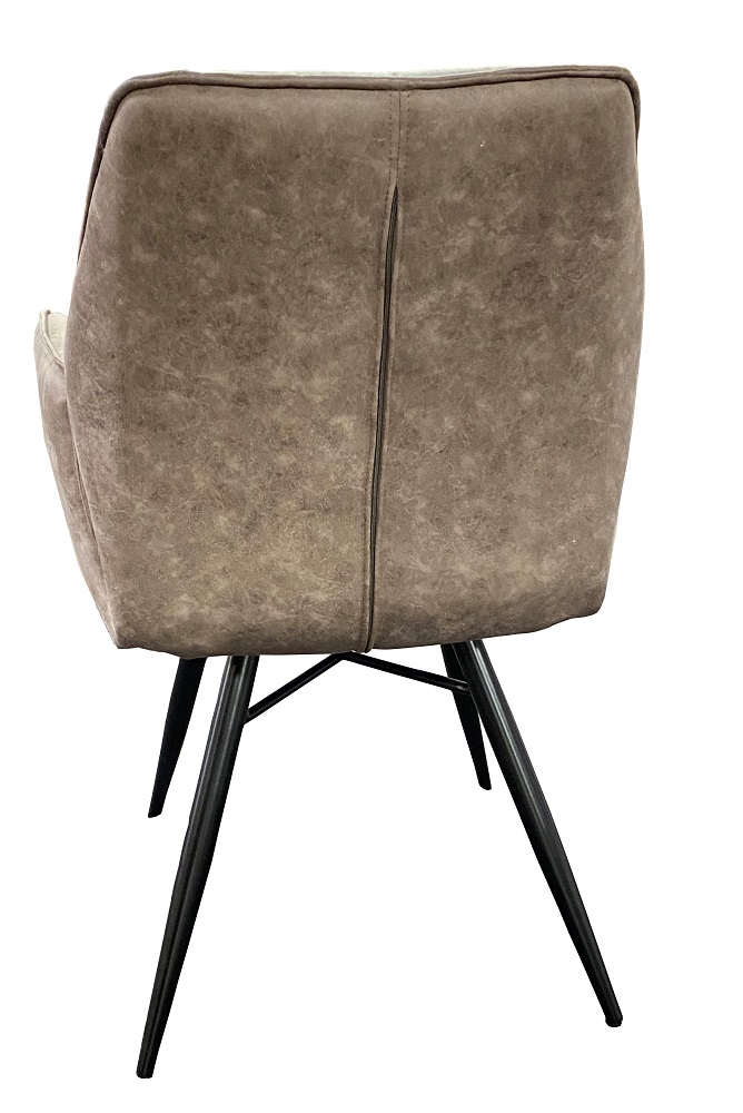 Armlehnenstuhl Clark Grau/Weiss Küchenstuhl Esszimmerstuhl Stuhl Lehnstuhl Designerstuhl