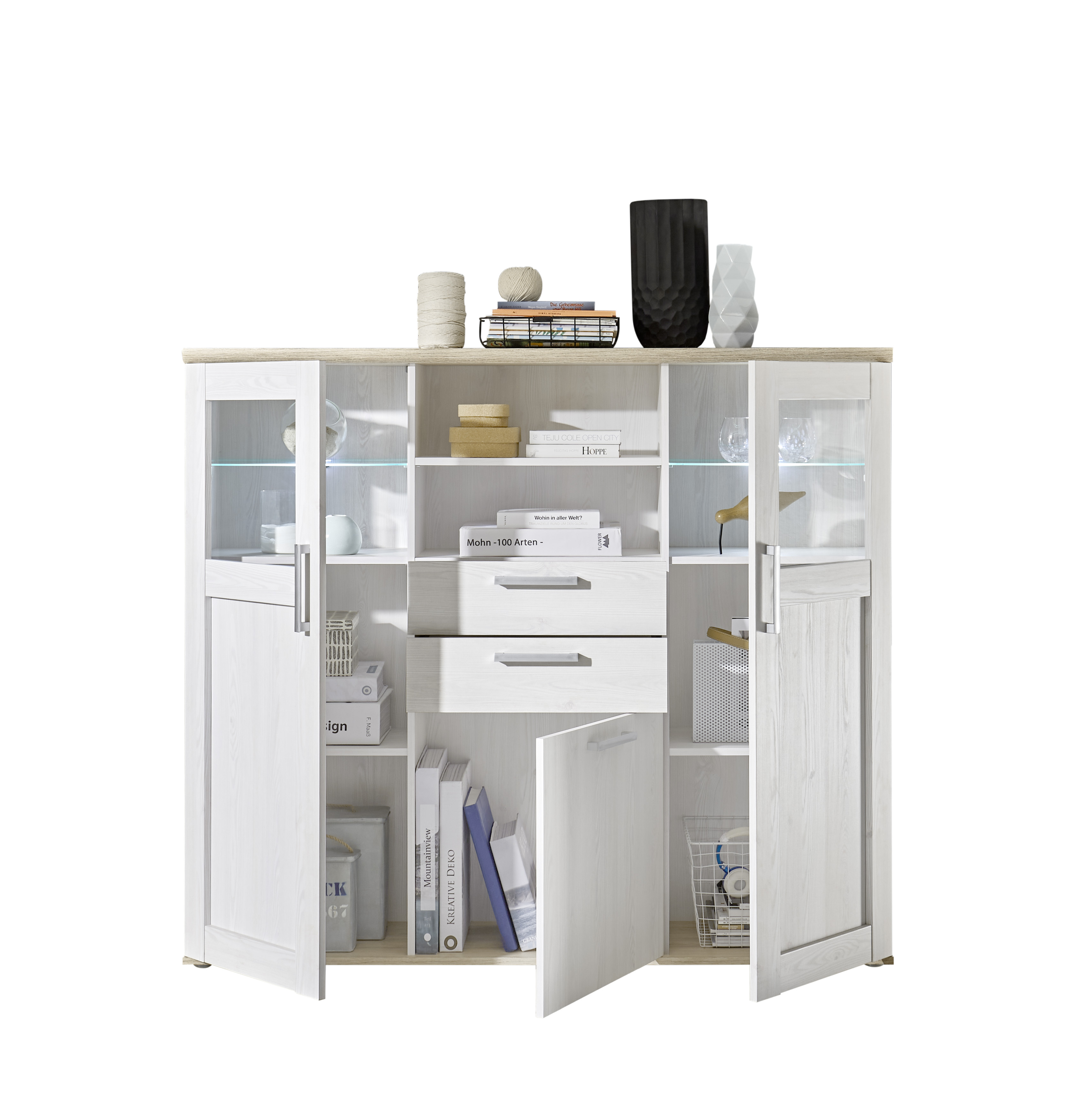 Highboard Venezia Hochschrank Schrank Wohnzimmerschrank Wohnzimmer Beleuchtung Highboard Venezia Hochschrank Schrank Wohnzimmerschrank Wohnzimmer Beleuchtung