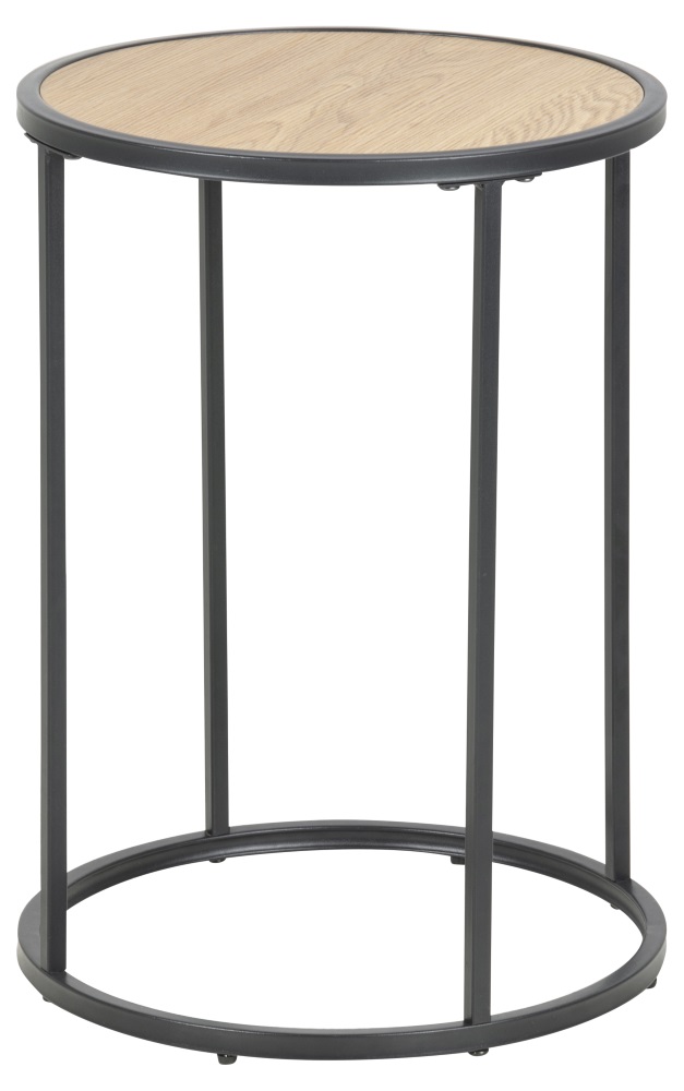 Beistelltisch Seaford 80710 Wildeiche Nb. Metall Schwarz MDF Couchtisch Tisch Beistelltisch Seaford 80710 Wildeiche Nb. Metall Schwarz MDF Couchtisch Tisch