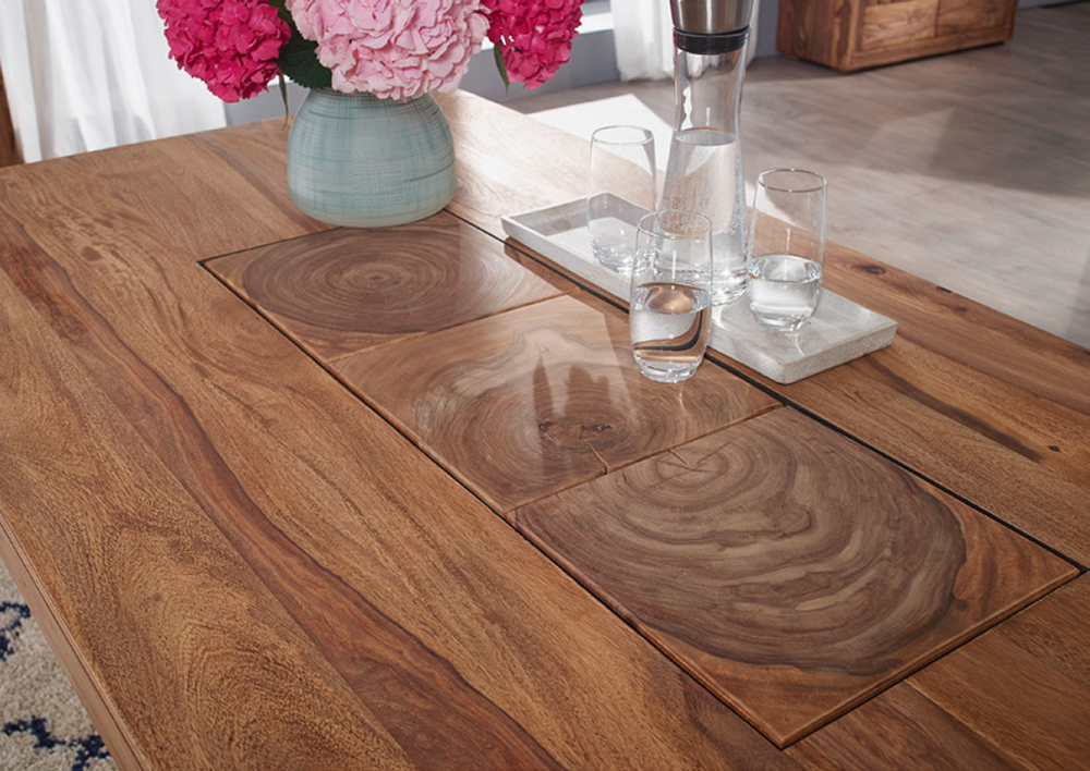 Esszimmertisch WZ-0468 aus Holz Shesham gebeitzt 200x100 cm Esstisch Küchentisch Speisetisch Esszimmertisch WZ-0468 aus Holz Shesham gebeitzt 200x100 cm Esstisch Küchentisch Speisetisch