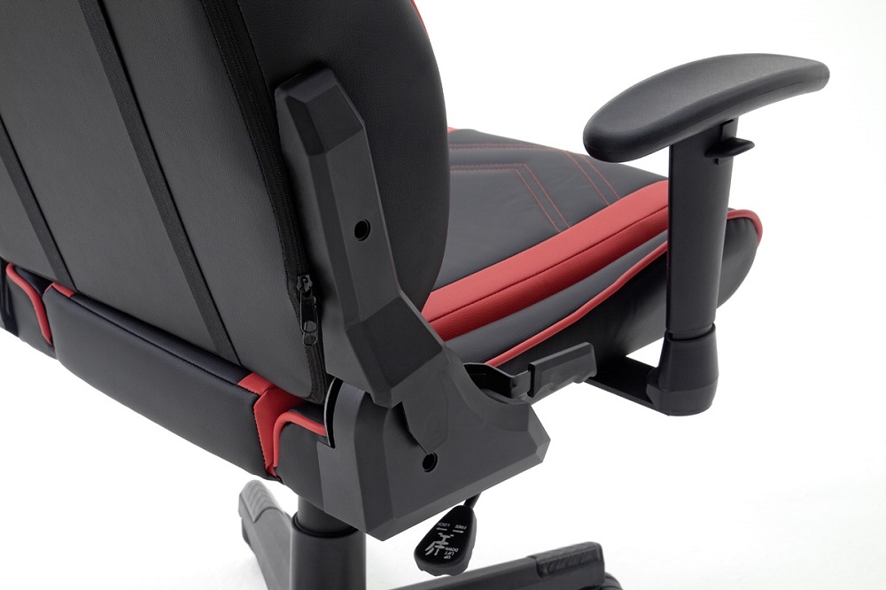 Gamingstuhl DX-Racer Schwarz-Rot mit Kissen höhenverstellbar Kunstleder Bürostuhl Gaslift