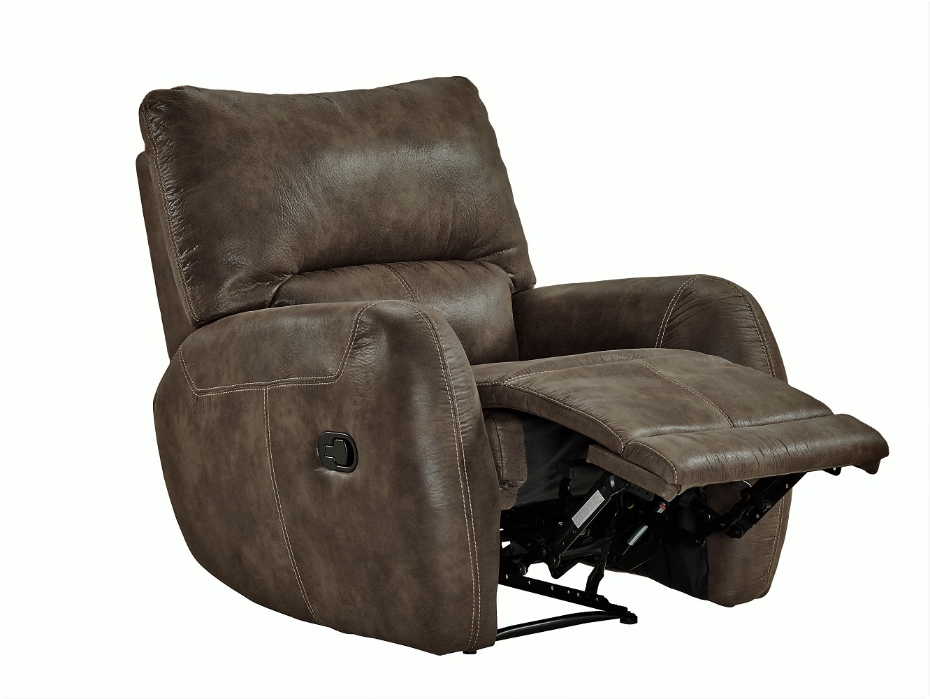 TV-Sessel FM-373-1 Braun Stoff Sessel Köperdruck Polstermöbel Relaxsessel Relax