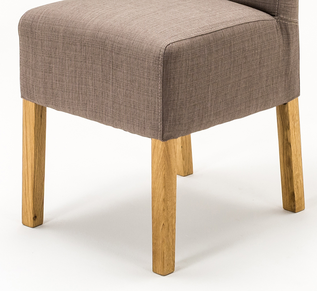Stuhl Fabius Taupe 4-Fußstuhl Polsterstuhl Stuhl Gestell Eiche massiv Stuhl Fabius Taupe 4-Fußstuhl Polsterstuhl Stuhl Gestell Eiche massiv