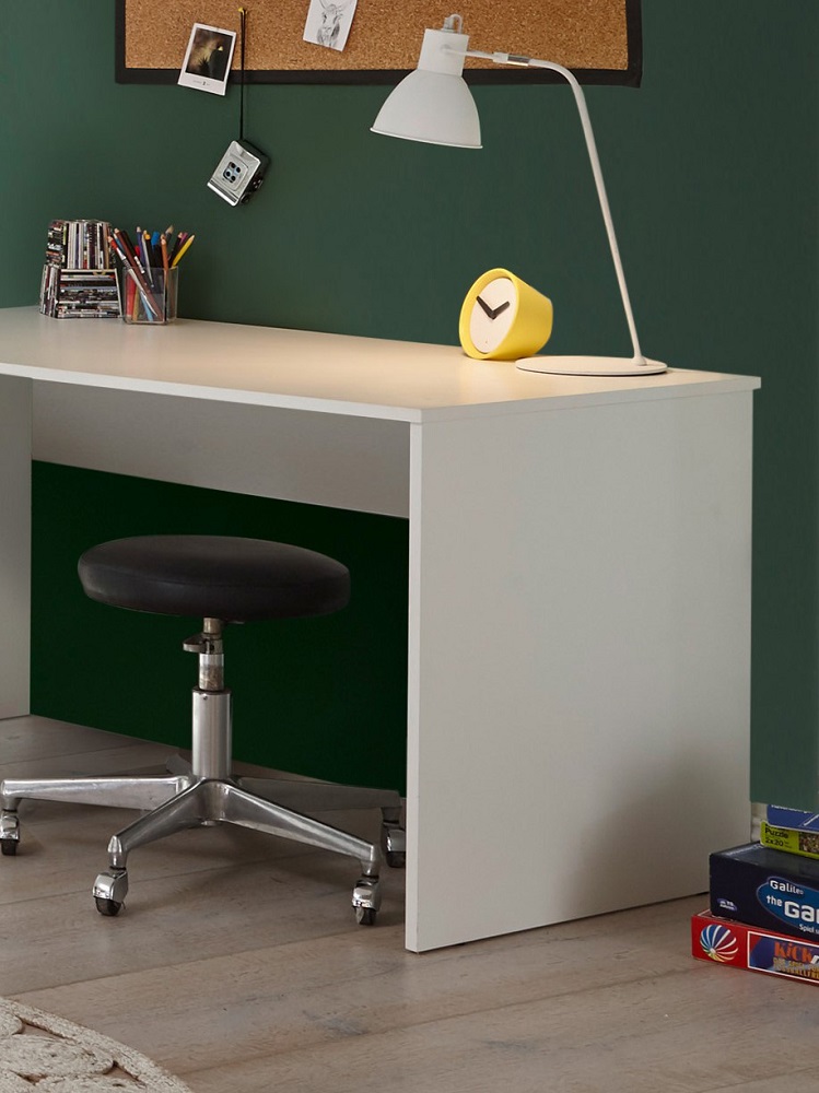 Schreibtisch Bibo Computertisch Bürotisch Arbeitstisch Tisch Esstisch Weiß Designertisch