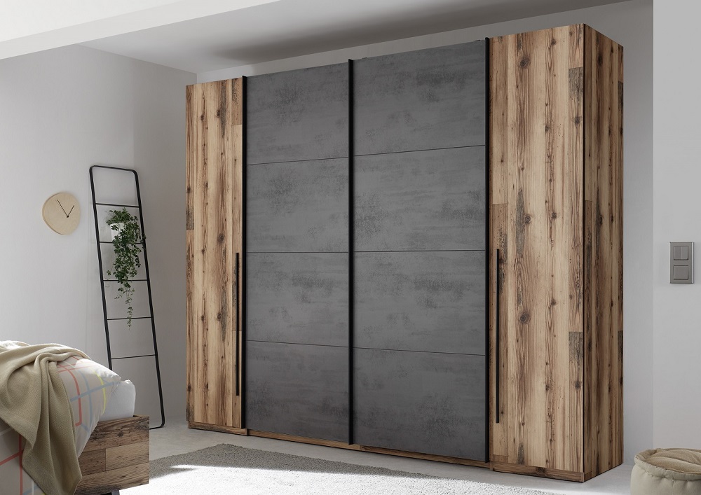 Schwebetürenschrank Sarnia 58-913-X72 Kleiderschrank Alpine Lodge Betonoxid Schwebetürenschrank Sarnia 58-913-X72 Kleiderschrank Alpine Lodge Betonoxid