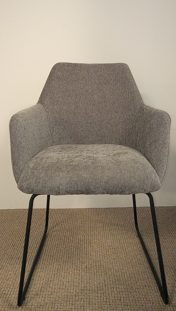 Polstersessel ST-0643 Sessel Stuhl Armlehnstuhl Esszimmerstuhl Küchenstuhl Grau