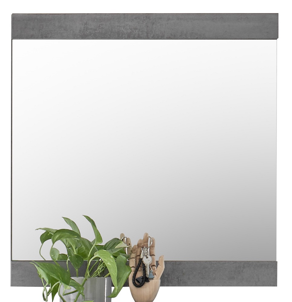 Spiegel Indiana 68x70 cm Betonoxid Old Wood Garderobe Wandspiegel Garderobenspiel