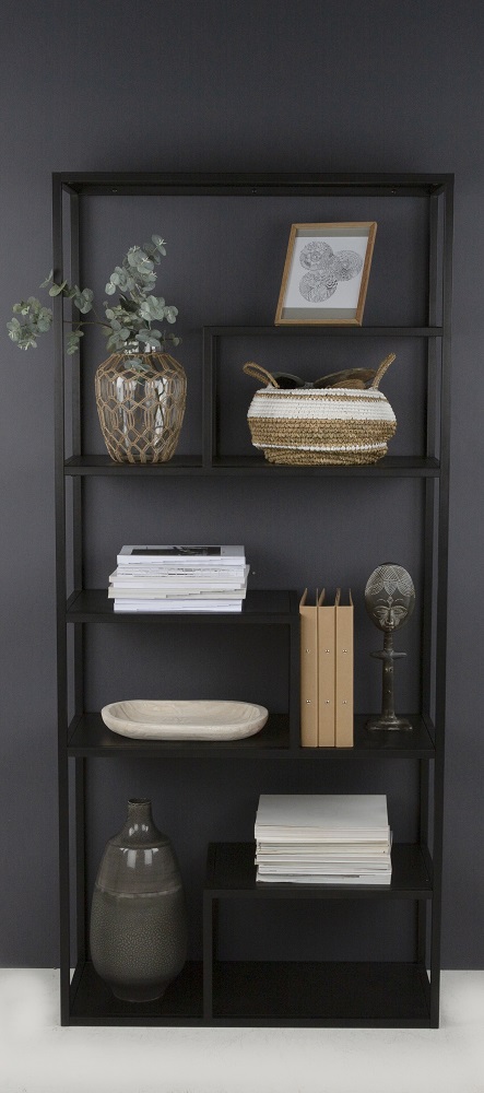 Regal Lite 12258 Schwarz Eisen Standregal Bücherregal Aufbewahrung 6 Fächer Regal Lite 12258 Schwarz Eisen Standregal Bücherregal Aufbewahrung 6 Fächer