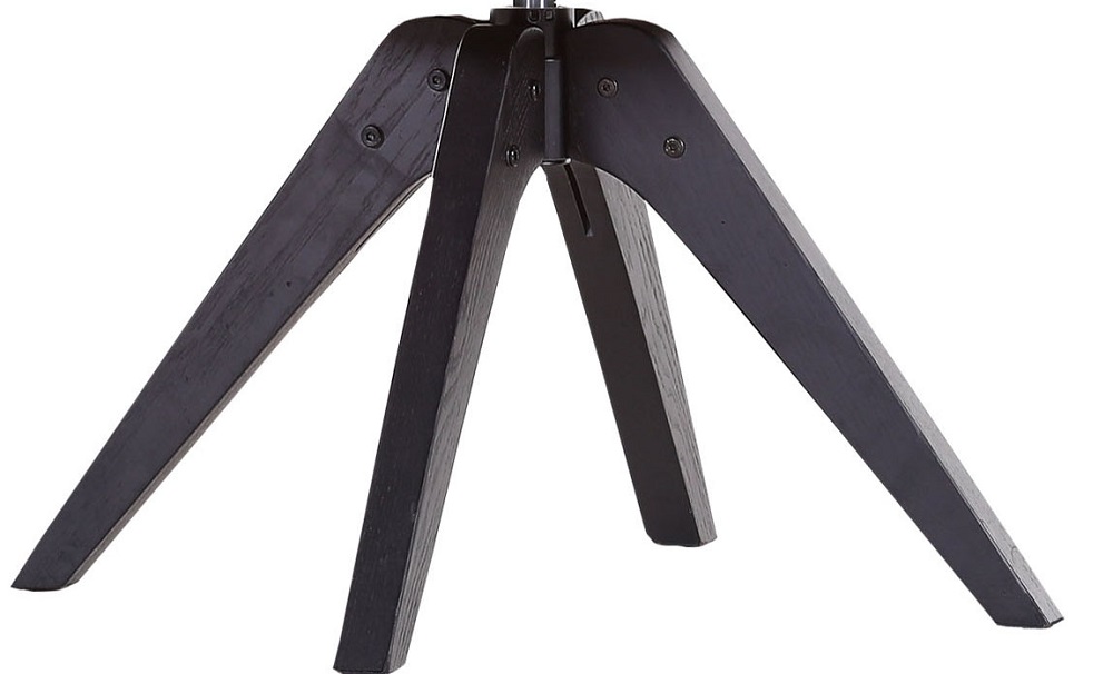 Esszimmerstuhl Floyd Kunstleder anthrazit Gestell Eiche schwarz mit Armlehne 360° drehbar Sessel Küche
