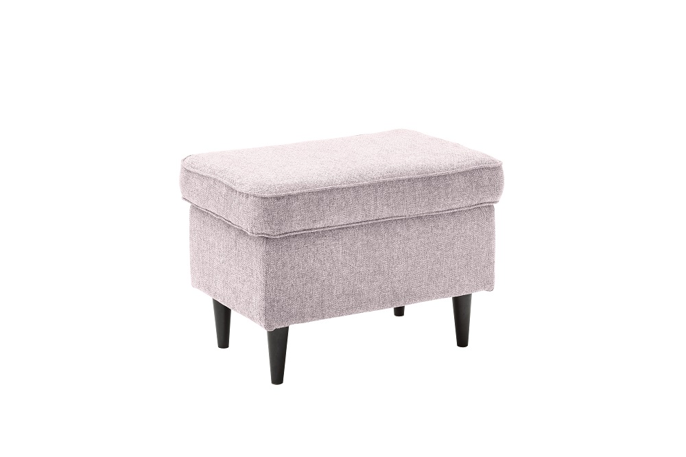 Hocker Oskar Flamingofarbend Sitzhocker Fußhocker Wohnzimmer Wohnzimmerhocker