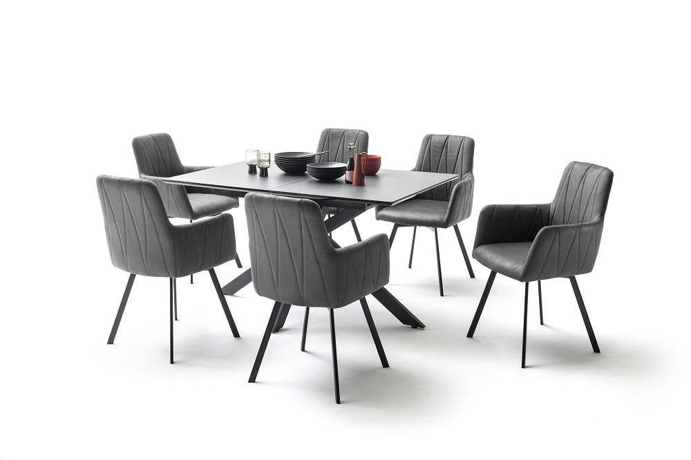 Vierfußtisch Fenja II 920612 Glastisch Esstisch Ausziehbarer Tisch Küchentisch Vierfußtisch Fenja II 920612 Glastisch Esstisch Ausziehbarer Tisch Küchentisch