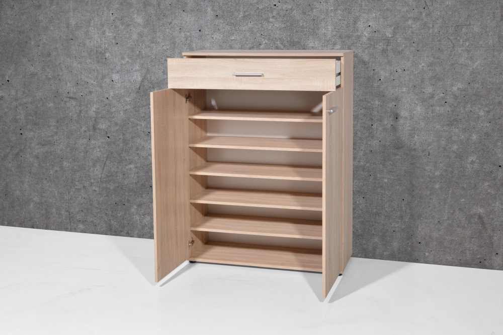 Schuhschrank Sonoma-Eiche Garderobenschrank Dielenschrank Schrank 89x120 cm