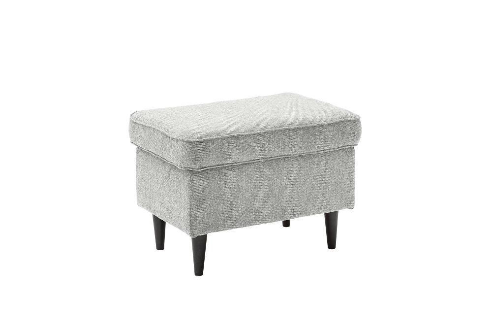 Hocker Oskar Grau Sitzhocker Fußhocker Wohnzimmerhocker Hocker