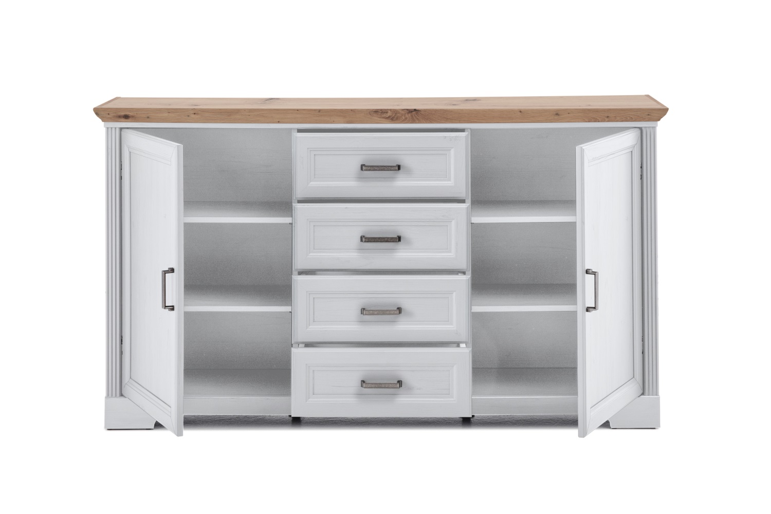 Kommode Jasmin Anderson Pine Nb. Artisan Eiche Nb. 2 Türen 4 Schubkästen MDF Schlafzimmer