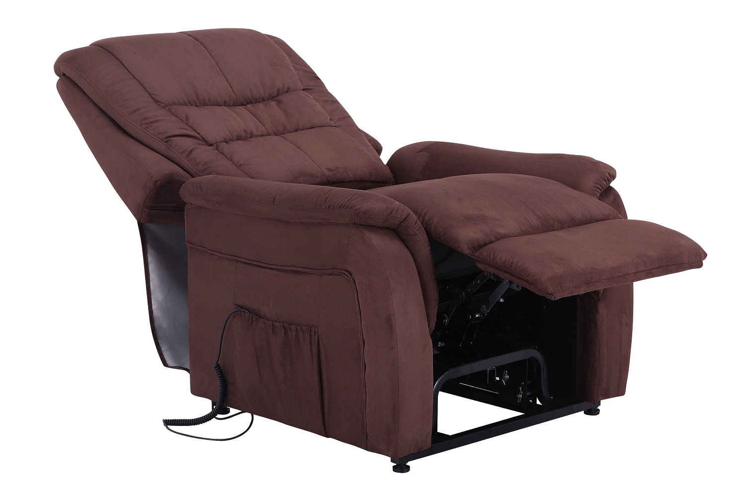 TV-Sessel FM-335L Braun Stoff 1-motorisch Mit Aufstehhilfe Relaxsessel Sessel