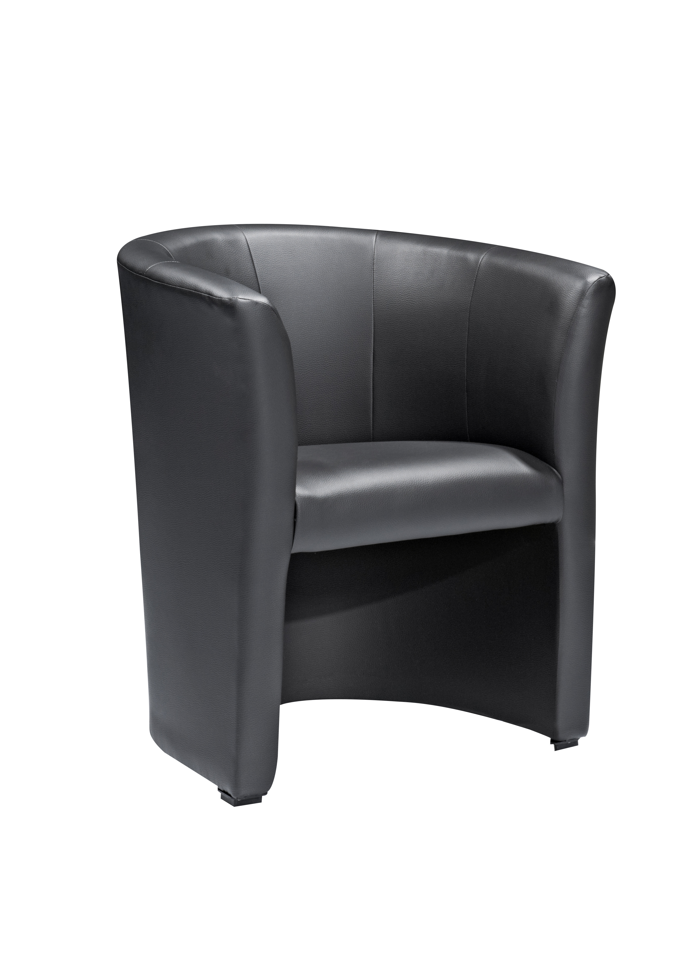 Cocktailsessel Pepik Lederlook Schwarz Clubsessel Loungesessel Sessel Bürosessel Lounge