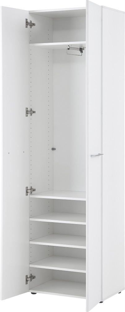 Garderobenschrank Scalea Weiß MDF Schrank Mehrzweckschrank Garderobenmöbel Diele Garderobenschrank Scalea Weiß MDF Schrank Mehrzweckschrank Garderobenmöbel Diele