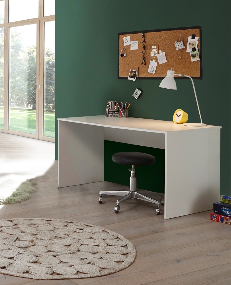 Schreibtisch Bibo Computertisch Bürotisch Arbeitstisch Tisch Esstisch Weiß Designertisch