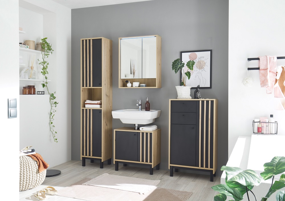 Highboard Volano Badschrank Schrank Badezimmerschrank Sideboard Kommode Highboard Volano Badschrank Schrank Badezimmerschrank Sideboard Kommode