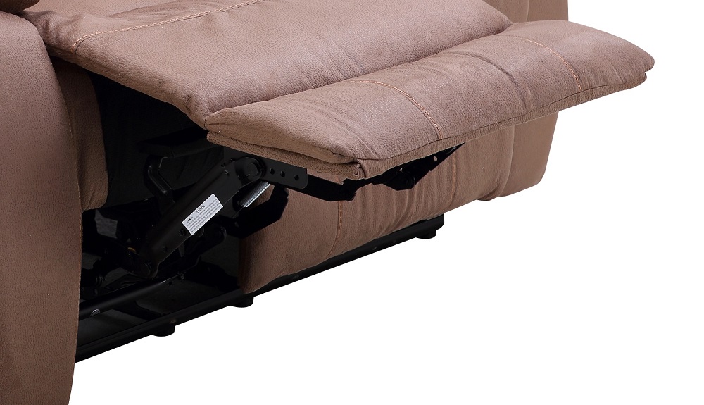 FM-394-2 Couch Hellbraun mit Relaxfunktion, Relaxcouch, Einzel Klappbare Relaxsitze