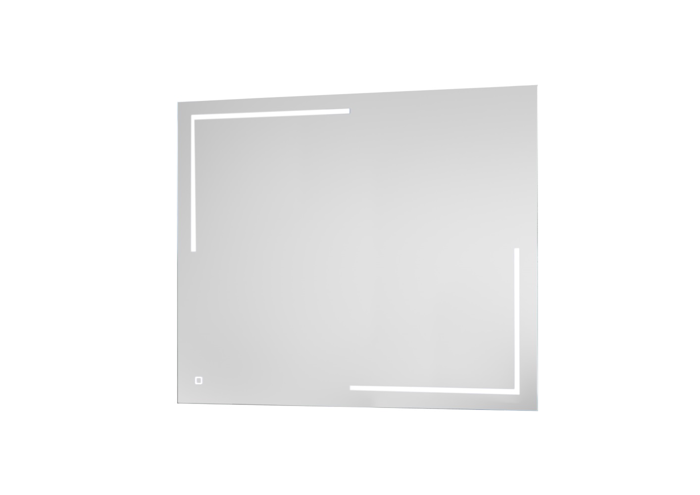 Spiegel 54-018 Wandspiegel Mit LED-Licht Touch Lichtschalter Badezimmerspiegel
