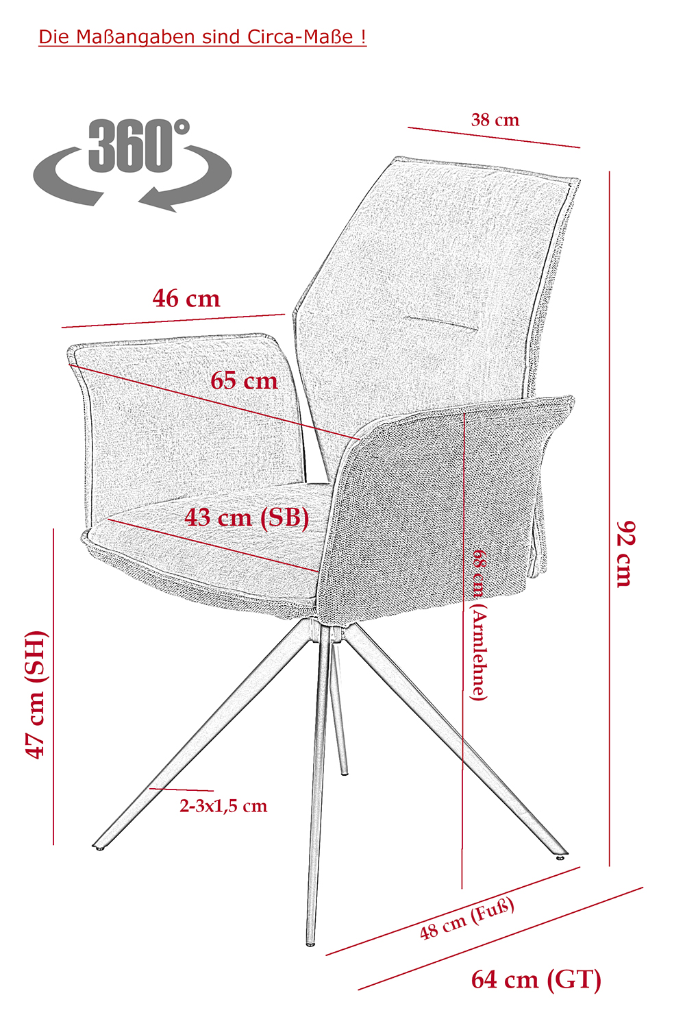 Sessel Susanne I 920693 Gold Stuhl Sitz Esszimmerstuhl Küchenstuhl