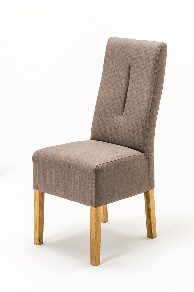 Stuhl Fabius Taupe 4-Fußstuhl Polsterstuhl Stuhl Gestell Eiche massiv Stuhl Fabius Taupe 4-Fußstuhl Polsterstuhl Stuhl Gestell Eiche massiv