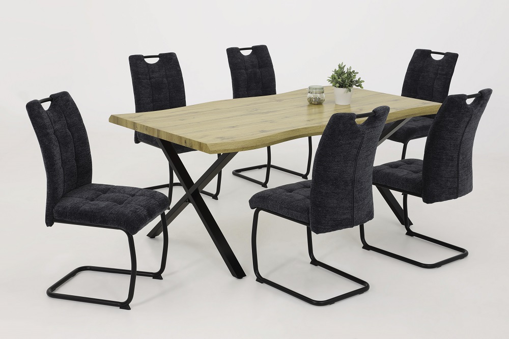 Schwingstuhl Karla S Anthrazit Stuhl Schwinger Esszimmerstuhl Küchenstuhl