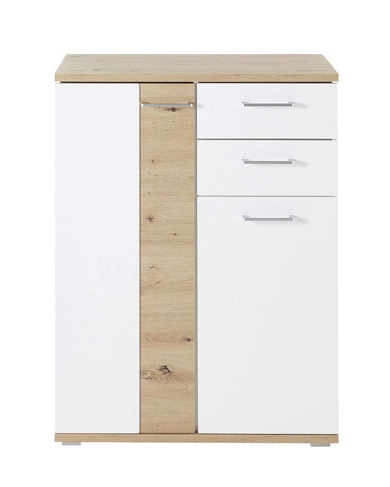Garderobe Signo Schuhschrank Weiß Matt Artisan Eiche mit mehreren Einlegeböden Softclose Garderobe Signo Schuhschrank Weiß Matt Artisan Eiche mit mehreren Einlegeböden Softclose