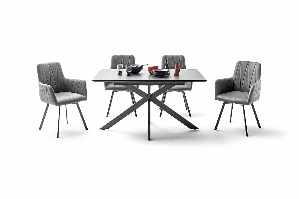 Vierfußtisch Fenja II 920612 Glastisch Esstisch Ausziehbarer Tisch Küchentisch Vierfußtisch Fenja II 920612 Glastisch Esstisch Ausziehbarer Tisch Küchentisch