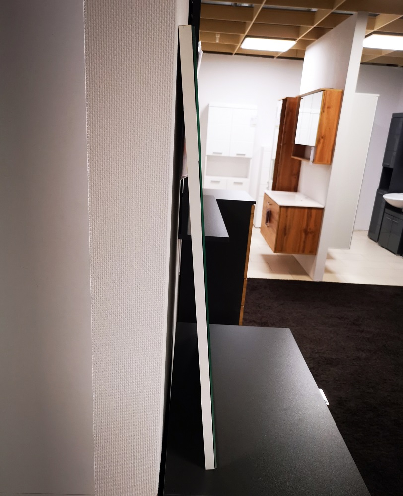 Badspiegel Denver 66x51 cm Korpus weiß Spiegel Gäste WC Wandspiegel