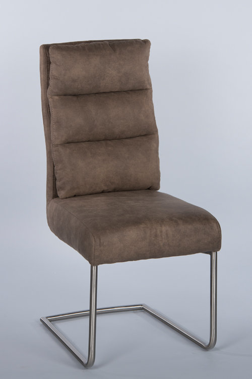 Schwingstuhl Rena Braun Stuhl Esszimmerstuhl Esszimmer Freischwinger Polsterstuhl
