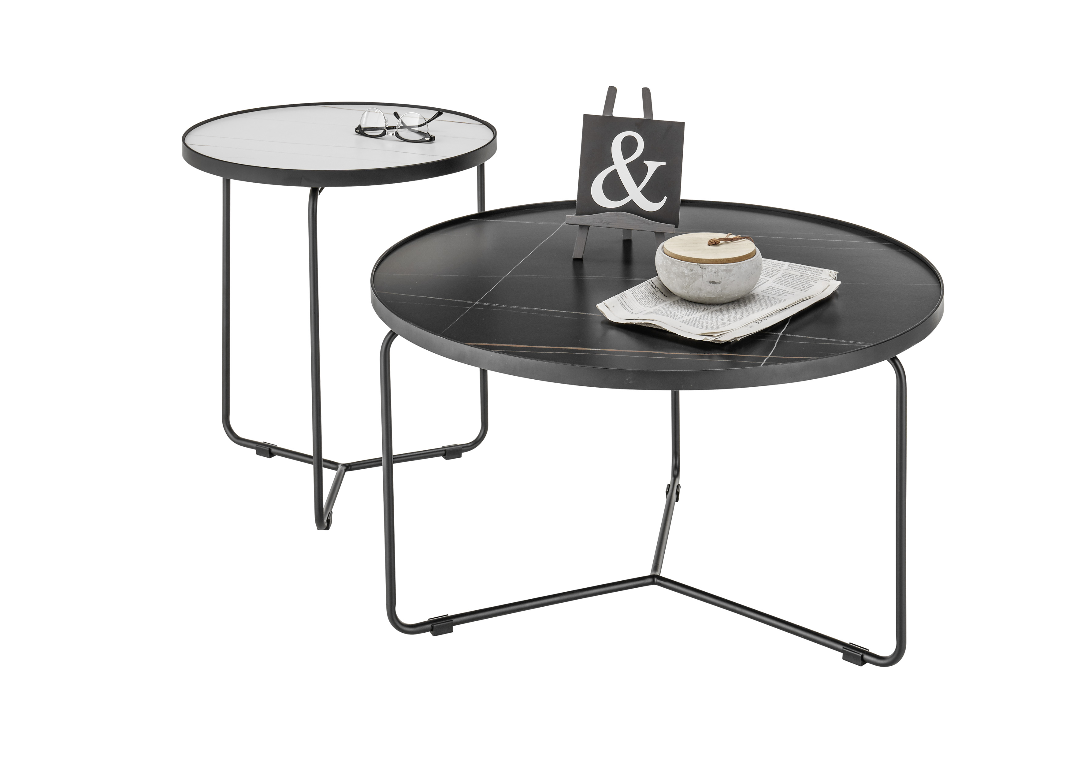 Couchtisch Daniele Tisch Beistelltisch Wohnzimmertisch Wohnzimmer Stubentisch 2-Set Couchtisch Daniele Tisch Beistelltisch Wohnzimmertisch Wohnzimmer Stubentisch 2-Set