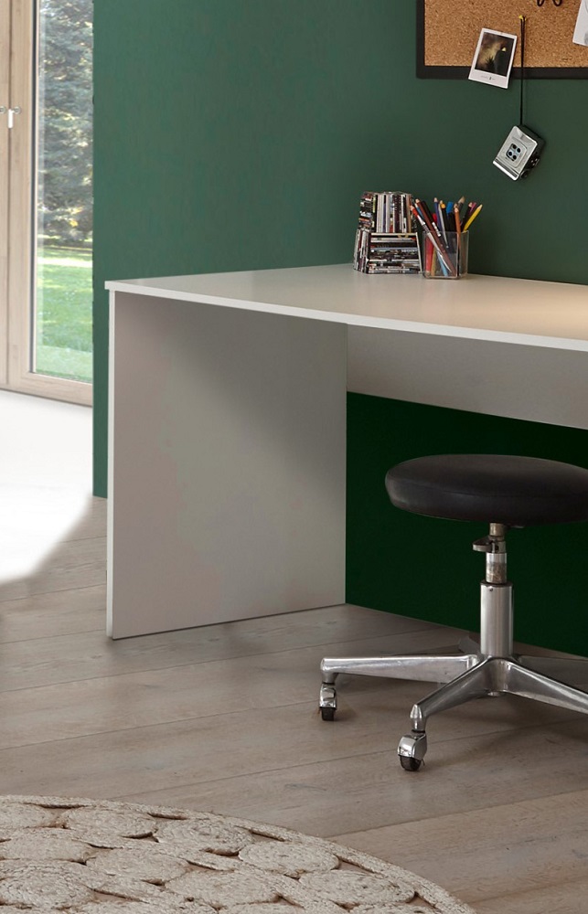 Schreibtisch Bibo Computertisch Bürotisch Arbeitstisch Tisch Esstisch Weiß Designertisch