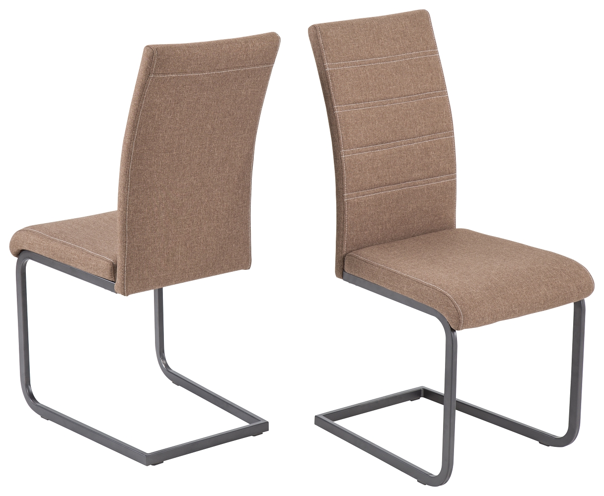 Schwingstuhl Caro Braun Freischwinger Küchenstuhl Esszimmerstuhl Stuhl Schwingstuhl Caro Braun Freischwinger Küchenstuhl Esszimmerstuhl Stuhl