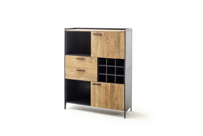 Highboard Kuba Hochschrank Schrank Wohnzimmerschrank Regal Wohnzimmer Esszimmer