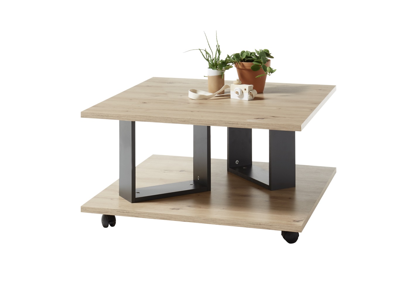 Couchtisch Zera Artisan Eiche grau Wohnzimmertisch Stubentisch Wohnraum