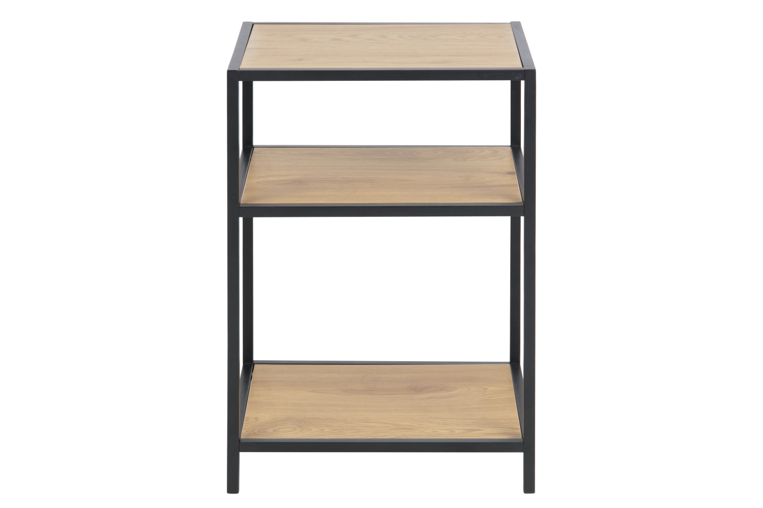 Nachttisch Seaford 79387 Wildeiche Nb. Metall Schwarz MDF Nachtkonsole