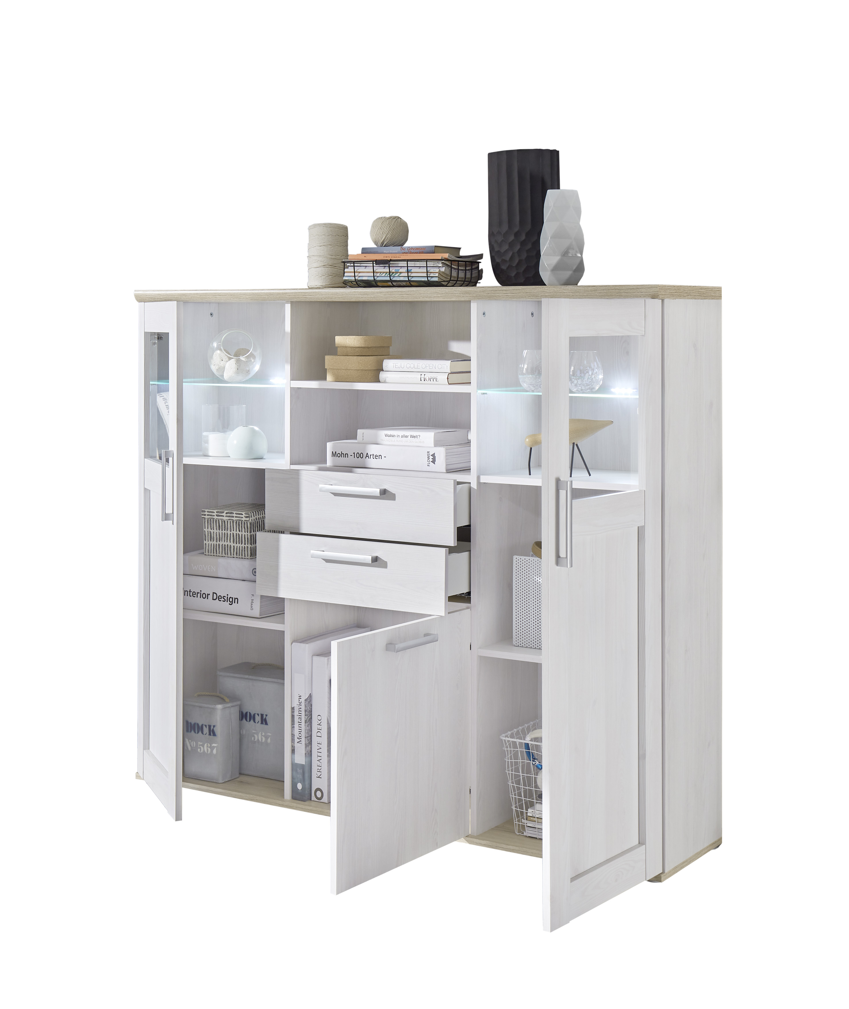 Highboard Venezia Hochschrank Schrank Wohnzimmerschrank Wohnzimmer Beleuchtung Highboard Venezia Hochschrank Schrank Wohnzimmerschrank Wohnzimmer Beleuchtung