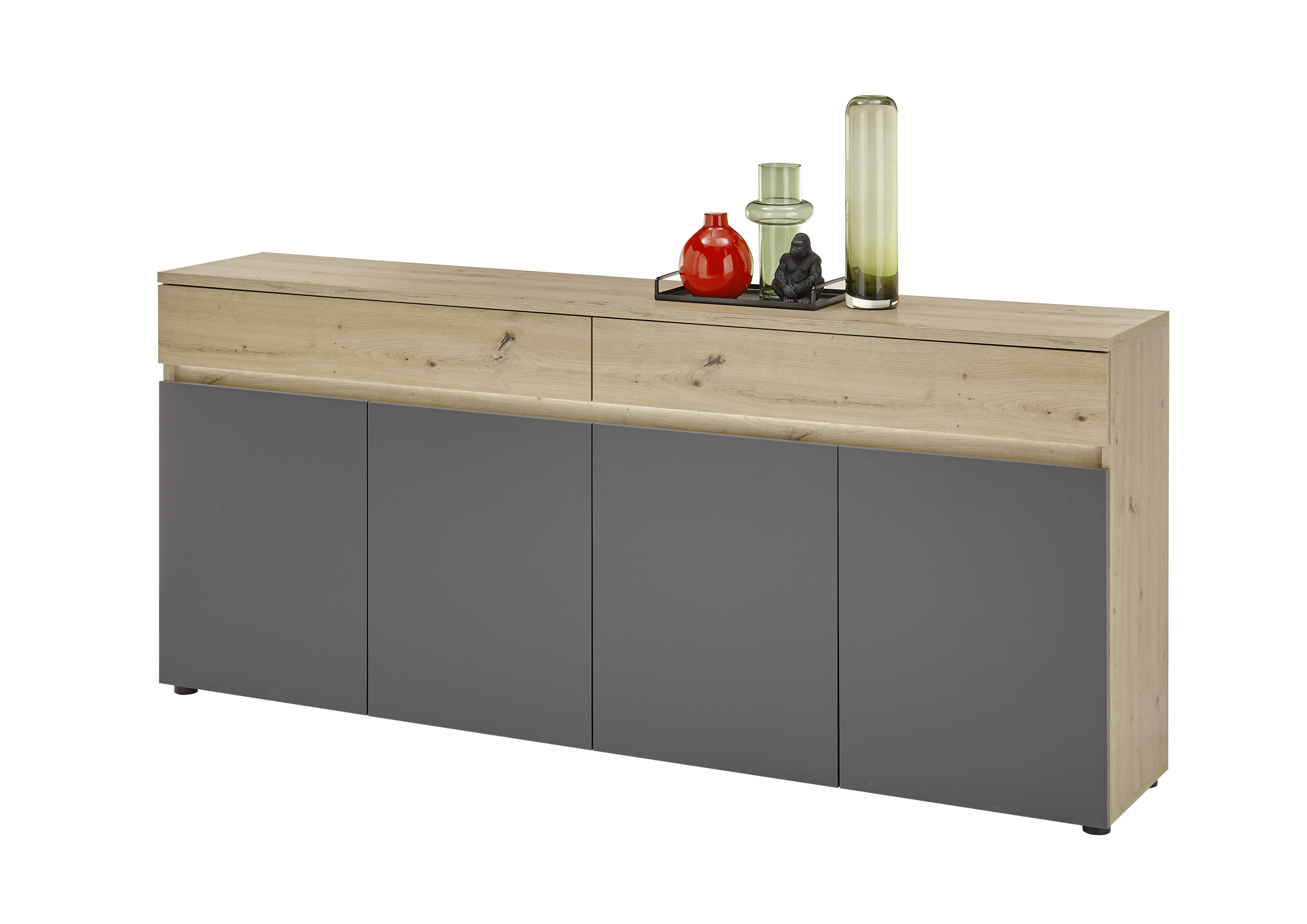 Sideboard Lille Kommode Schrank Wohnzimmerschrank Anrichte Flurkommode Beleuchtung